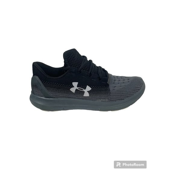 Men size 8, UNDER ARMOUR Men's Black/Gray Sneakers - Picture 1 of 7